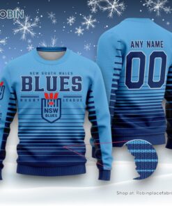 NSW Blues State Of Origin Classic Design Ugly Sweater and Sweatshirt