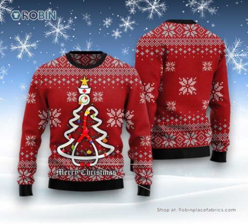 Nurse Ugly Christmas Sweatshirt, Sweater