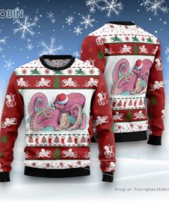 Octopus Noel Ugly Christmas Sweater