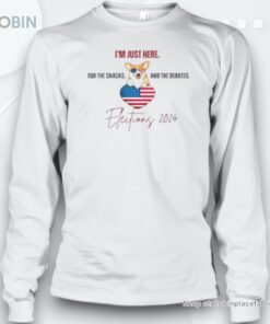 Official Corgi I’M Just Here For The Snacks And The Debates Elections 2024 T Unisex Shirt Official Corgi I’M Just Here For The Snacks And The Debates Elections 2024 T Unisex Shirt