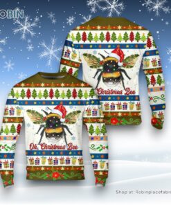 Oh Christmas Bee Ugly Christmas Sweater, Christmas Gift, Farmers Sweater