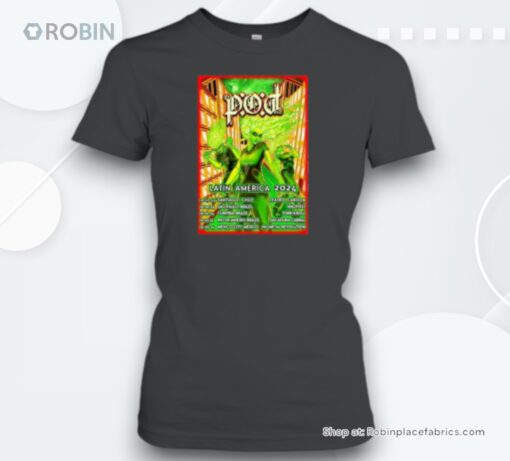 P.O.D. Latin America Tour 2024 Poster Unisex Shirt