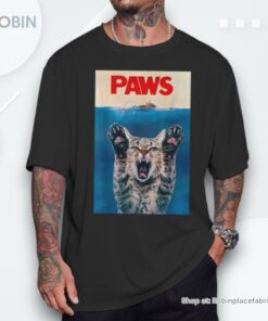 Paws Cat Parody Cat Lover Kitten Shark Mouse Meow Shirt