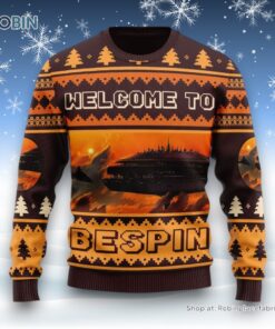 Personalize Name Welcome to Bespin Planet Star Wars Unisex Ugly Sweater and Sweatshirt For Men and Women Personalize Name Welcome to Bespin Planet Star Wars Unisex Ugly Sweater and Sweatshirt For Men and Women