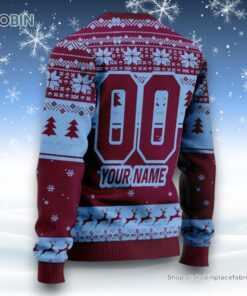 Personalized EPL Aston Villa Grinch Ugly Sweater and Sweatshirt All Over Print For Fan   Limited Edition