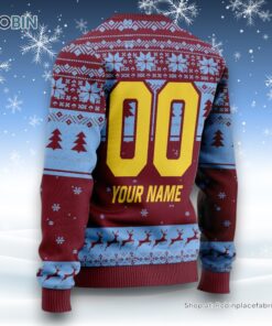 Personalized EPL West Ham Grinch Ugly Sweater and Sweatshirt All Over Print For Fan   Limited Edition