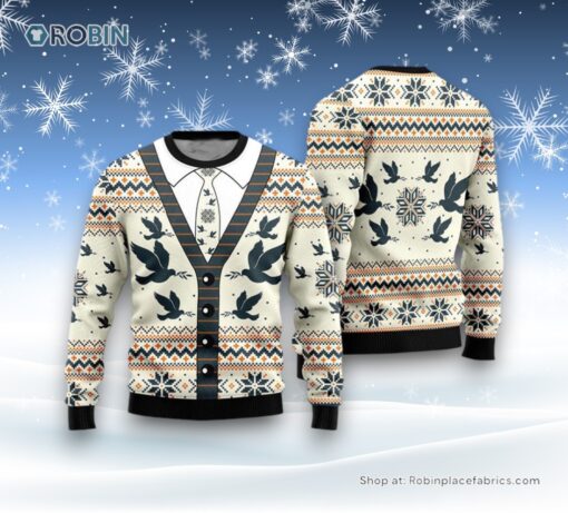 Pigeon Christmas Cardigan Urly Ugly Christmas Sweater For Men And Women, Farm Ugly Sweater