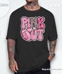 Pink Out Football Team Breast Cancer Awareness Month Shirt