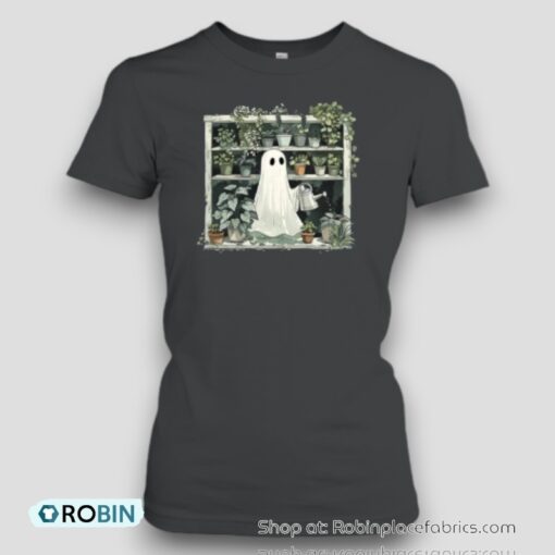 Plant Ghost Halloween Plant Lady Ghost Spooky Gardener Unisex Shirt