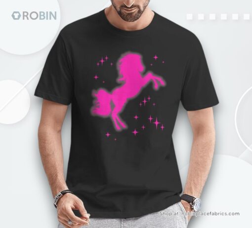 Pony And Heels Lover Pink Girls Clubs Disco Birthday Cowgirl Shirt