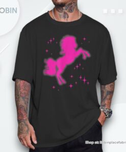 Pony And Heels Lover Pink Girls Clubs Disco Birthday Cowgirl Shirt