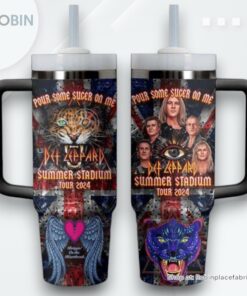 Pour Some Sucer On Me Def Leppard Summer Stadium Tour 2024 Stanley Tumbler 40oz