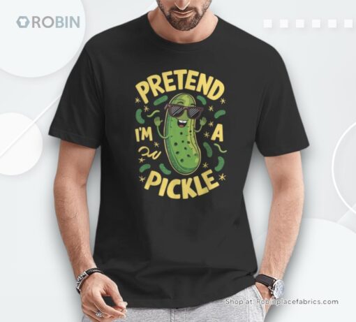Pretend I’m A Pickle Lazy Halloween Matching Costume Shirt