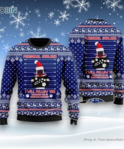 Pug Dog As Santa Claus Personal Stalker Ugly Christmas Sweater, Christmas Gift For Dog Love
