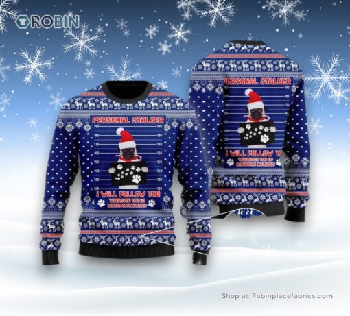 Pug Dog As Santa Claus Personal Stalker Ugly Christmas Sweater, Christmas Gift For Dog Love