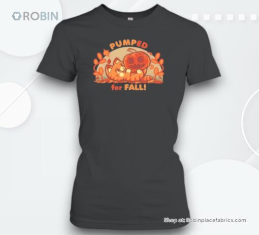 Pumped For Fall Cat Halloween Unisex Shirt