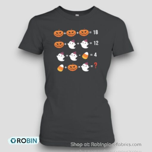 Pumpkin Ghost Candy Corn Mathematics Unisex Shirt