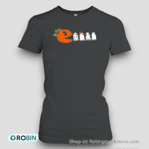 Pumpkin Ghost Pacman Unisex Shirt