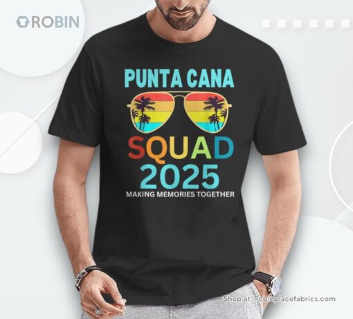 Punta Cana 2025 Tropical Beach Vacation Matching Shirt