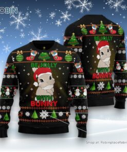 Rabbit Be Jolly Ugly Christmas Sweater