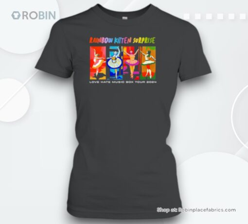 Rainbow Kitten Surprise Love Hate Music Box Tour 2024 Unisex Shirt