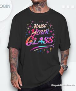 Raise Your Glass Pink Party Cheers Shirt