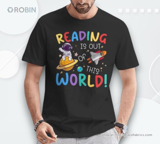 Reading Is Out Of This World Space Books Lover Shirt