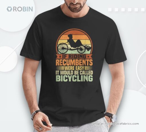 Recumbent Bike & Trike Bicycle Recumbent Trike Cyclist Shirt