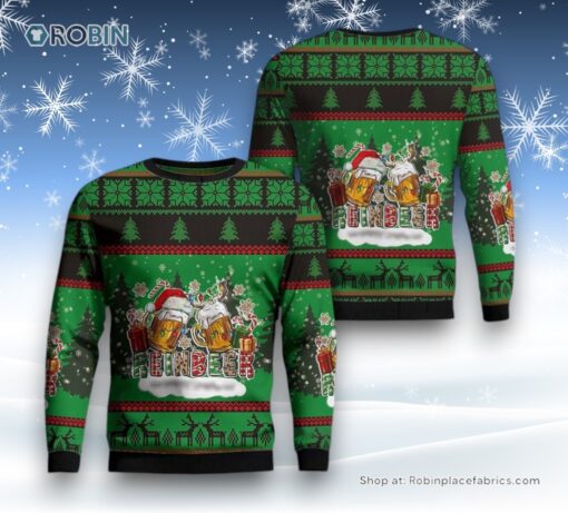Reinbeer With Gifts And Christmas lights Ugly Christmas Sweater For Men And Women, Christmas Gift