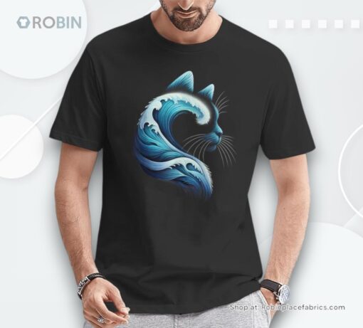 Retro Blue Wave Of Cat Ladies Blue Cats Wave For Kamala Shirt