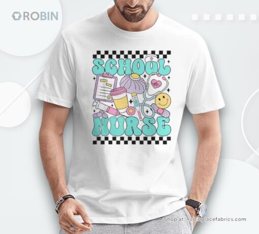 Retro School Nurse Back To School Elementary Nurse Life Shirt