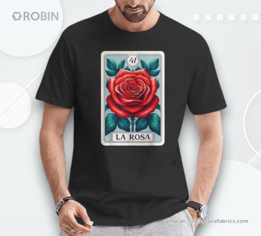 Rosa Mexican Lottery Bingo Game Roses Shirt
