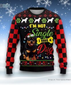 Rottweiler Dog Ugly Christmas Sweater, Christmas Gift For Dog Love Rottweiler Dog Ugly Christmas Sweater, Christmas Gift For Dog Love