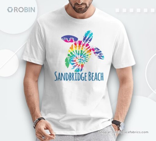 Sandbridge Beach Virginia Tie Dye Batik Loggerhead Turtle Shirt
