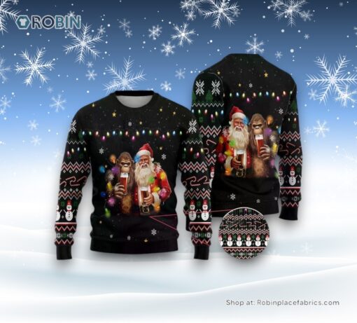 Santa Beer Christmass Ugly Christmas Sweatshirt, Sweater For Men And Women, Christmas Gift
