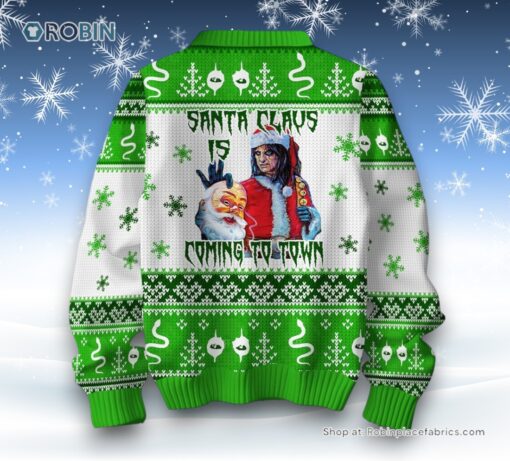 Santa Claus Is Coming To Town Alice Cooper Ugly Sweater and Sweatshirt