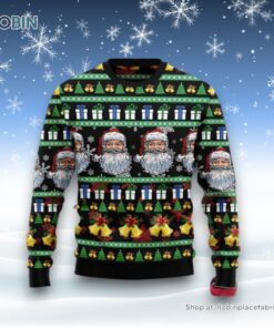 Santa Claus Jingle Bell Ugly Christmas Sweater For Men And Women, Christmas Gift