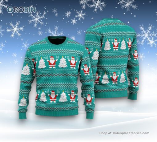 Santa Claus Joyful Holiday Ugly Christmas Sweater For Men And Women, Christmas Gift