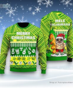 Santa Claus Mele Kalikimaka Christmas Sweater For Men And Women, Christmas Gift