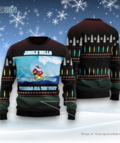 Santa Claus Surfing Ugly Christmas Sweater For Men And Women, Christmas Gift
