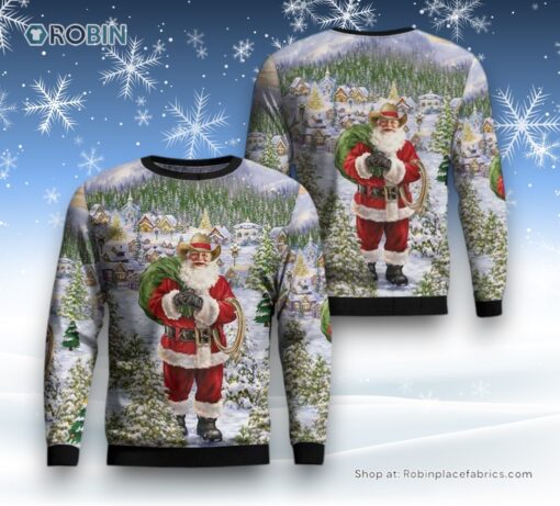 Santa Claus Ugly Christmas Sweatshirt, Sweater For Men And Women, Christmas Gift