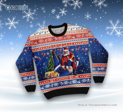 Santa Claus With Sayings FA LA LA LA LA Ugly Christmas Sweater For Men And Women, Christmas Gift