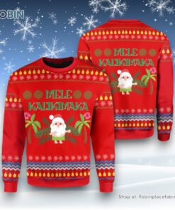Santa Clause Christmas Ugly Sweater, Mele Kalikimaka Ugly Sweater For Men And Women, Christmas Gift