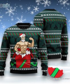 Santa Gymnastic Ugly Christmas Sweater
