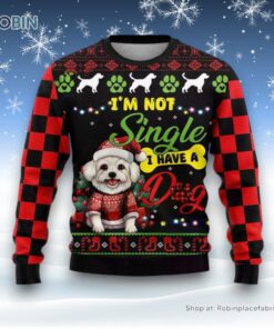 Santa Maltese Dog Ugly Christmas Sweatshirt, Sweater, Christmas Gift For Dog Love Santa Maltese Dog Ugly Christmas Sweatshirt, Sweater, Christmas Gift For Dog Love