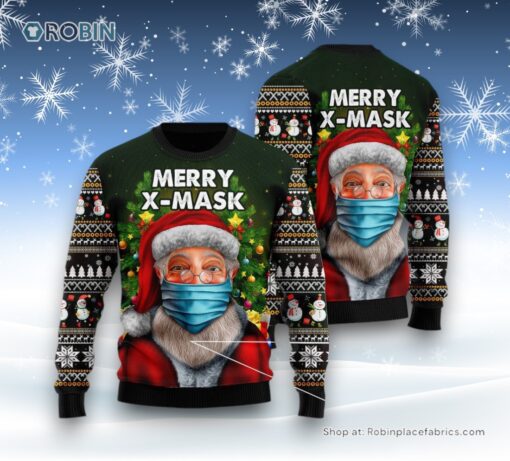Santa Merry Xmas Ugly Christmas Sweatshirt, Sweater