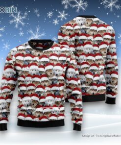 Santa Wolf Ugly Christmas Sweatshirt, Sweater