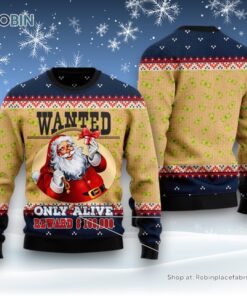 Satan Claus Wanted Only Alive Ugly Christmas Sweatshirt, Sweater