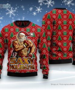 Saxy Holidays Ugly Christmas Sweater