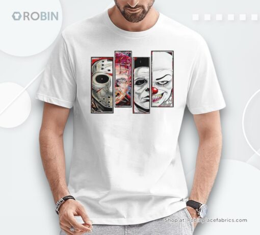 Scary Horror Movies Halloween Costume Party Women Shirt